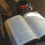 white book page on brown wooden table